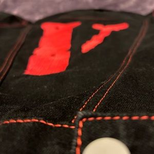 Denim Jacket Red Stitching